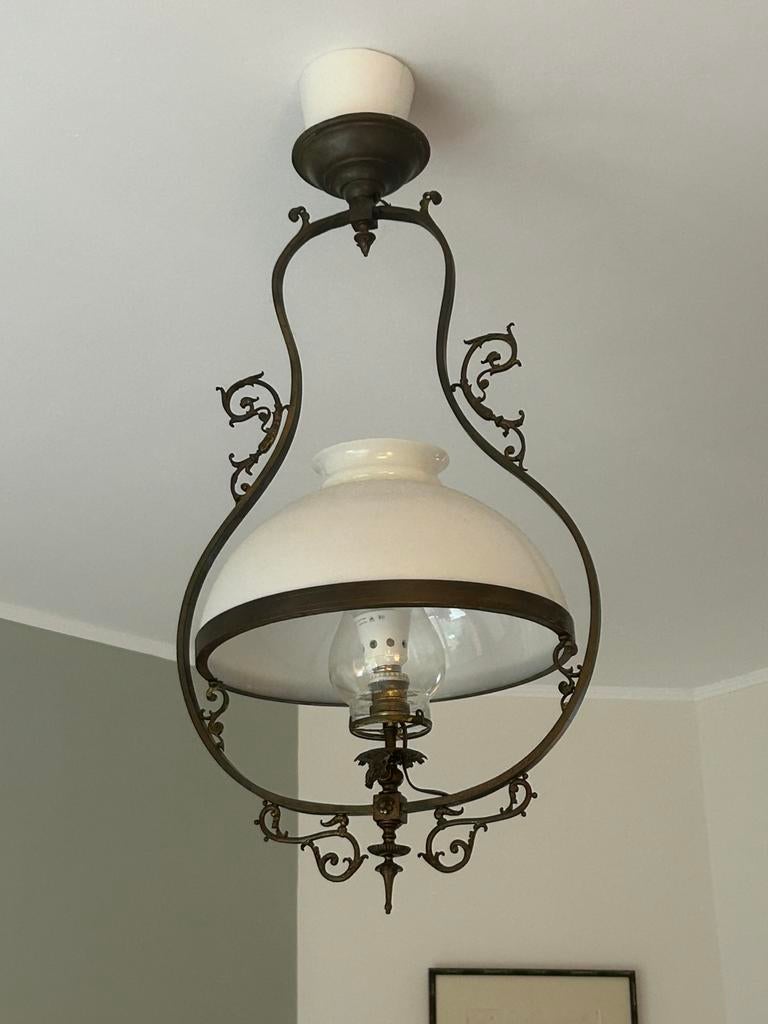 Lampe art-déco, Huis en Inrichting, Lampen | Kroonluchters, Ophalen, Zo goed als nieuw