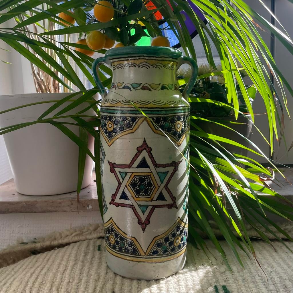 Vase marocain fait main, Maison & Meubles, Enlèvement, Comme neuf