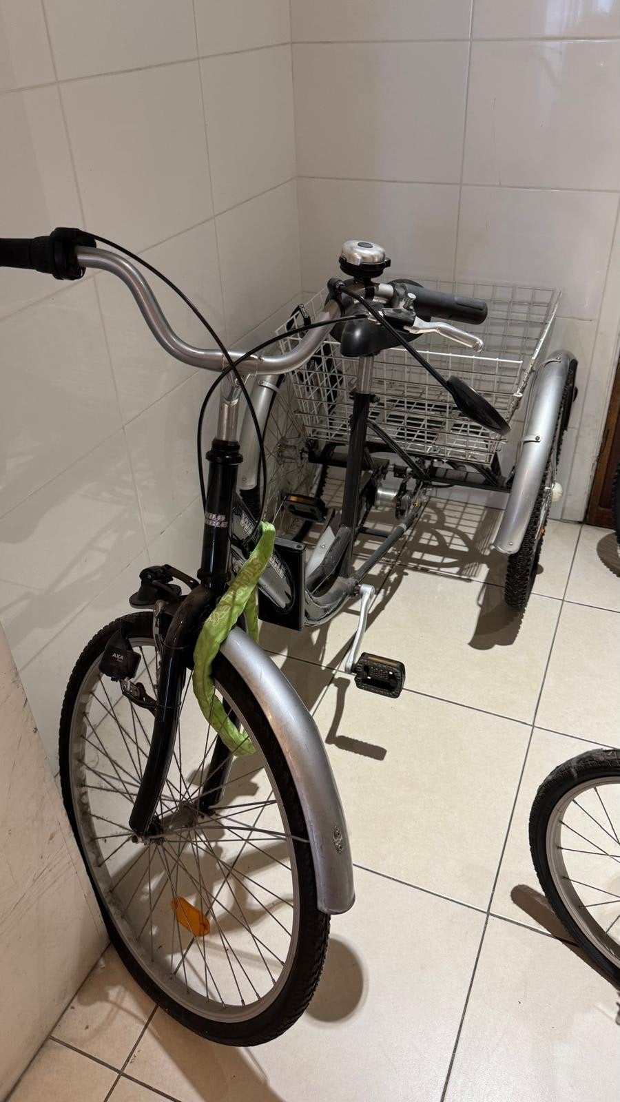 volwassen driewieler fiets, Ophalen