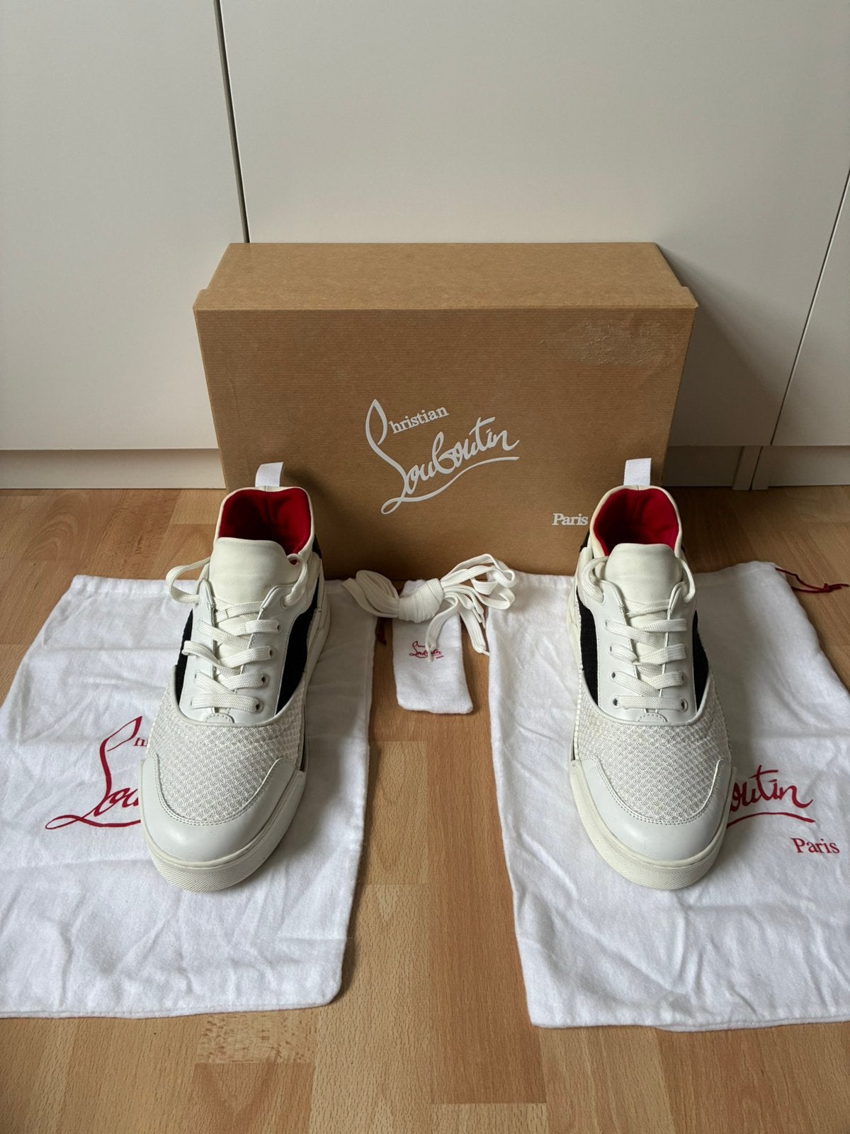 Christian Louboutin Aurélien sneakers, Wit, Ophalen of Verzenden, Zo goed als nieuw, Sneakers