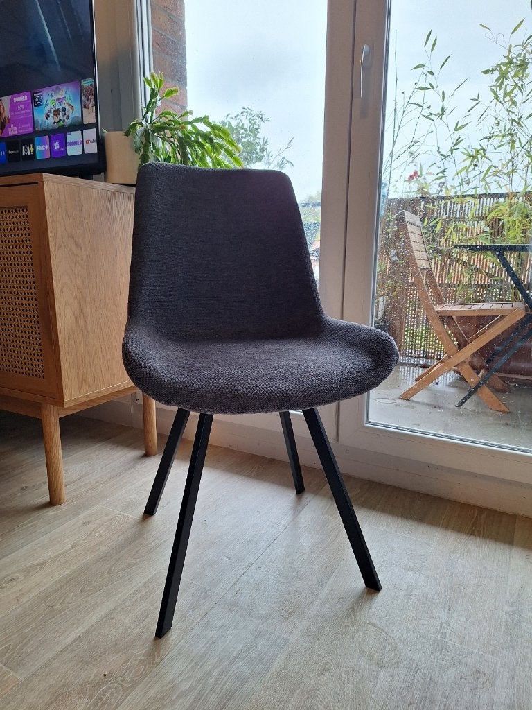 Chaise JYSK HYGUM, Ophalen, Nieuw, Zwart, Vier