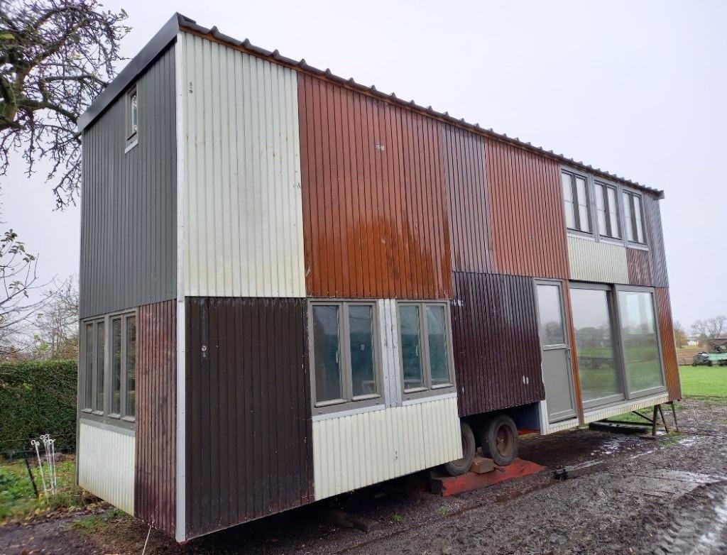 Tiny house duplex 60m² stalen frame, Caravans en Kamperen, Stacaravans, Ophalen