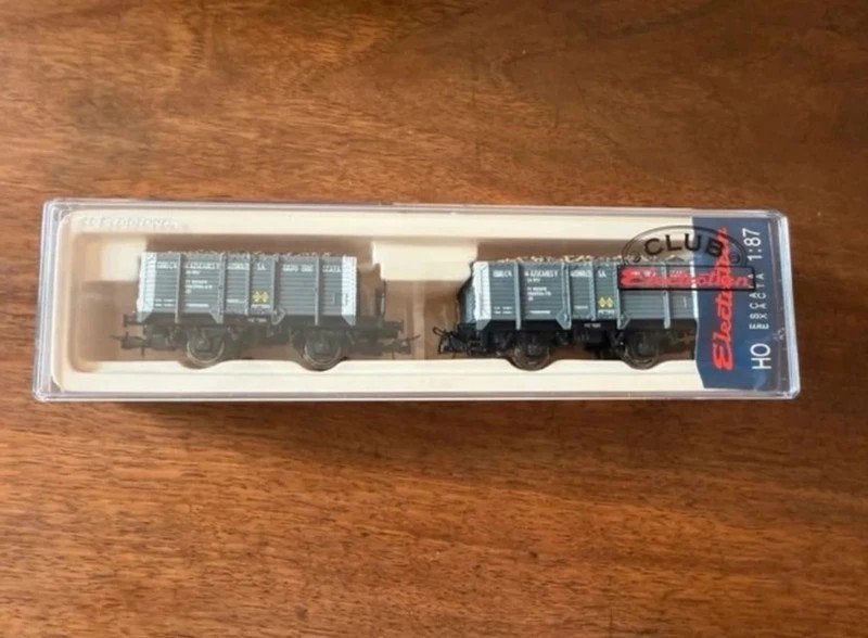 Electrotren H0 1985 coffret 2 wagons Ebro Azúcares RENFE, Autres marques, Enlèvement ou Envoi, Wagon, Comme neuf