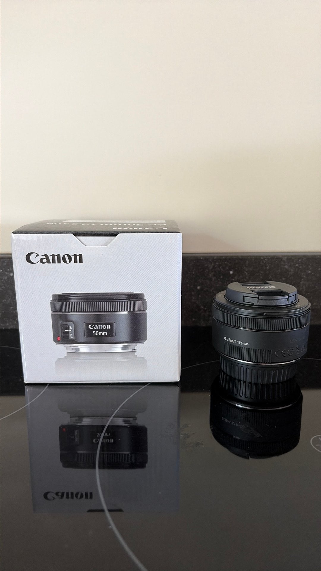 Canon EF 50mm f/1.8 STM, Ophalen, Zo goed als nieuw, Canon, Canon EF