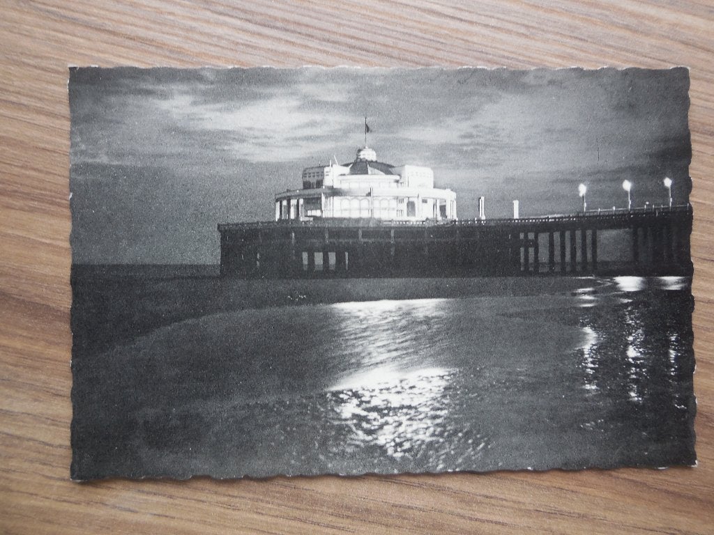 postkaart Blankenberge Pier, Ophalen of Verzenden, 1940 tot 1960, Ongelopen, West-Vlaanderen