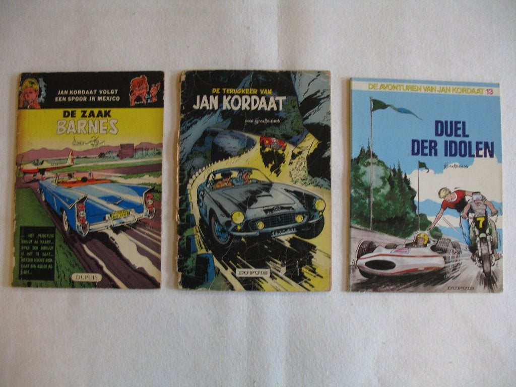 Jan Kordaat, 1ste druk, nrs 4, 11, 13, Meerdere stripboeken, Ophalen of Verzenden