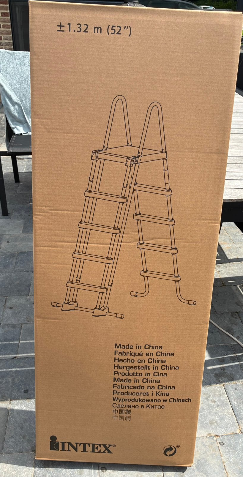 Nieuwe trap intex 132cm, Ophalen, Zo goed als nieuw