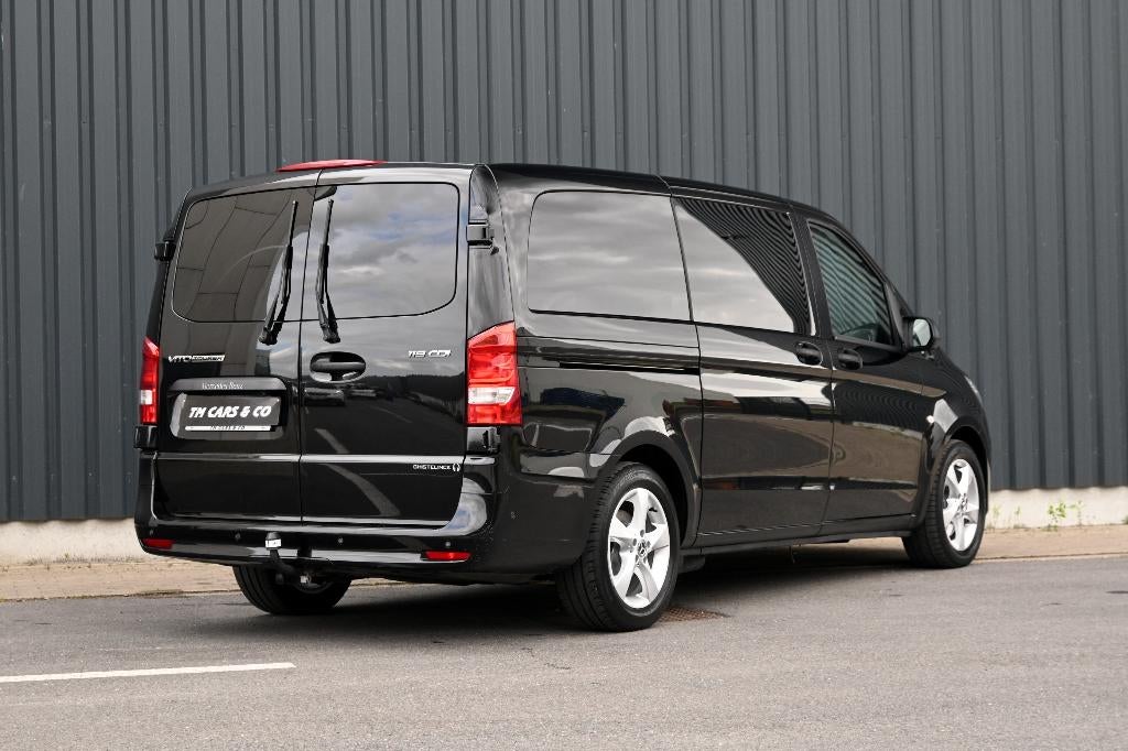 Mercedes Vito 119 Tourer Automaat, 6zit LED, Leder, Cam BTW, Autos, Cuir, Achat, Euro 6, Noir