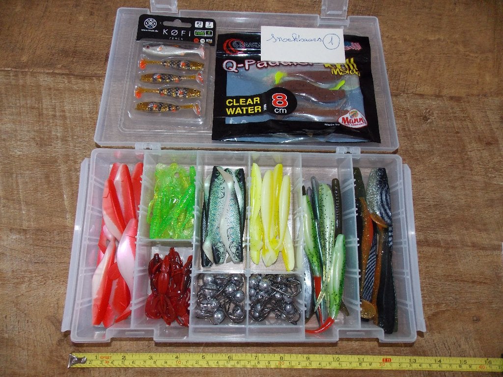 Boxen snoekbaars shads, Watersport en Boten, Ophalen, Nieuw, Complete set