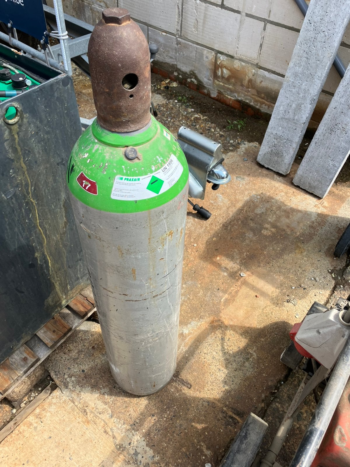 Gasfles 30L Praxair, Enlèvement, Comme neuf