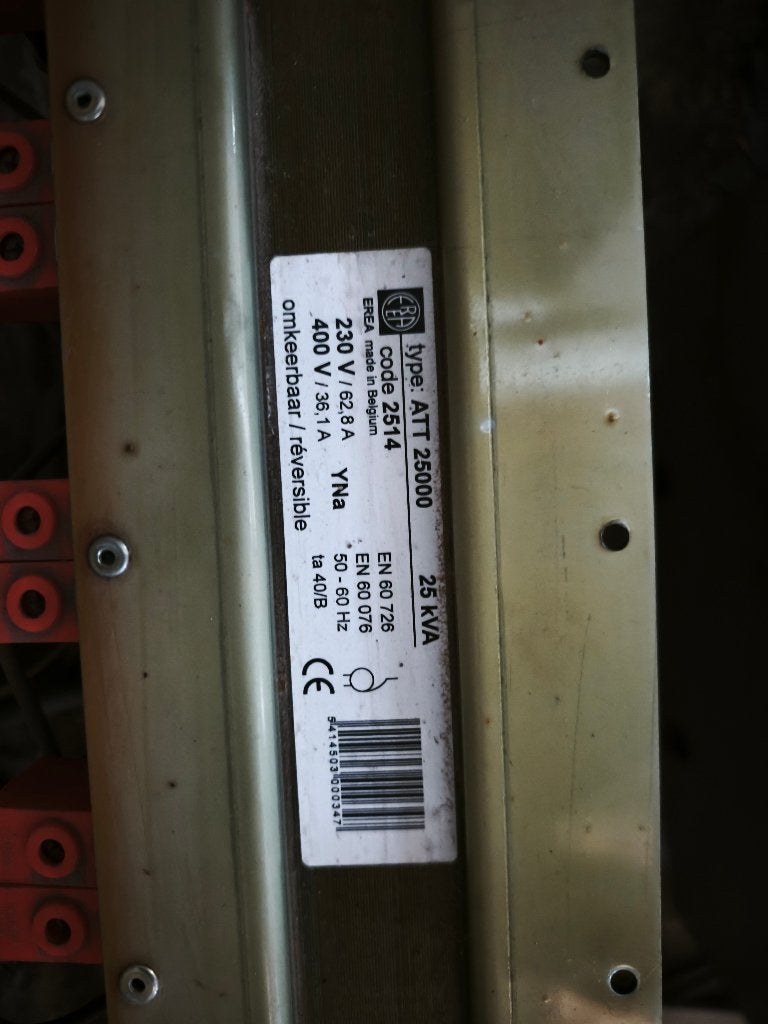 Transformator 400v 230v 25KVA, Bricolage & Construction, Électricité & Câbles, Utilisé, Onduleur, Autres marques, Enlèvement