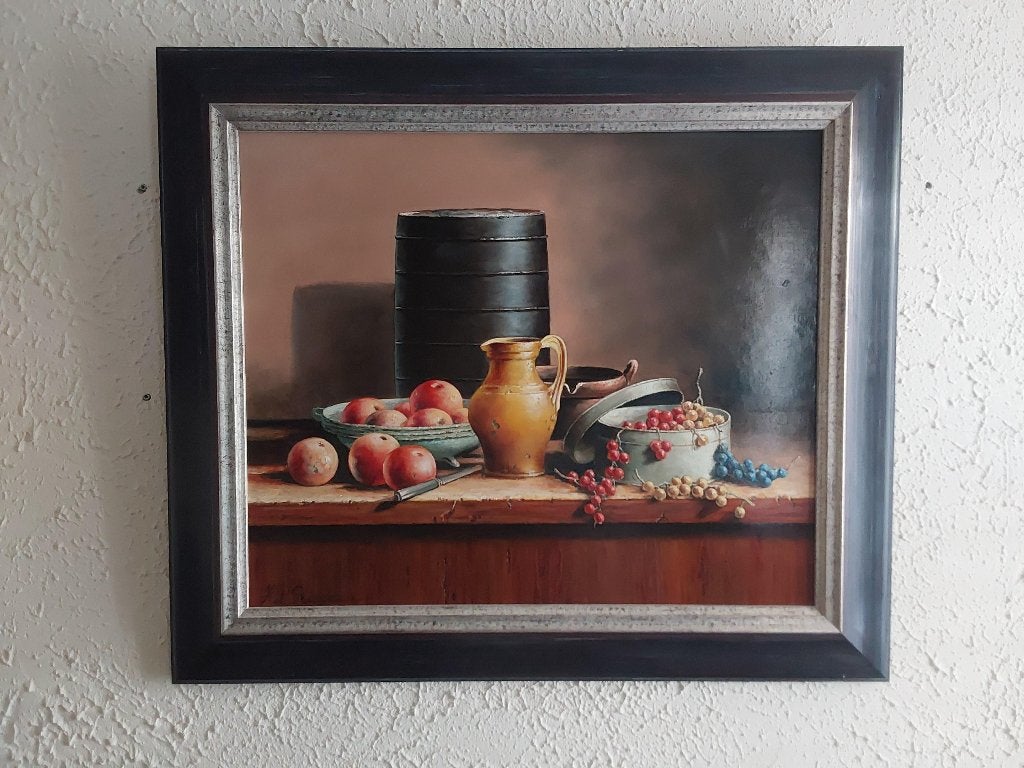 Schilderij H.P Steegman 50x60, Antiquités & Art, Art | Peinture | Classique, Enlèvement ou Envoi, Autres techniques, Panneau, Encadré