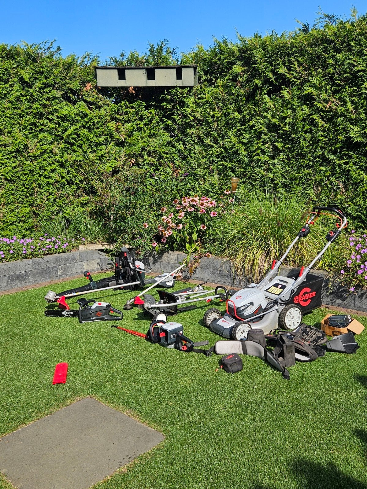 Cramer accu Tuinmachines, Ophalen, Cirkelmaaier, Versnellingen, Accu-grasmaaier
