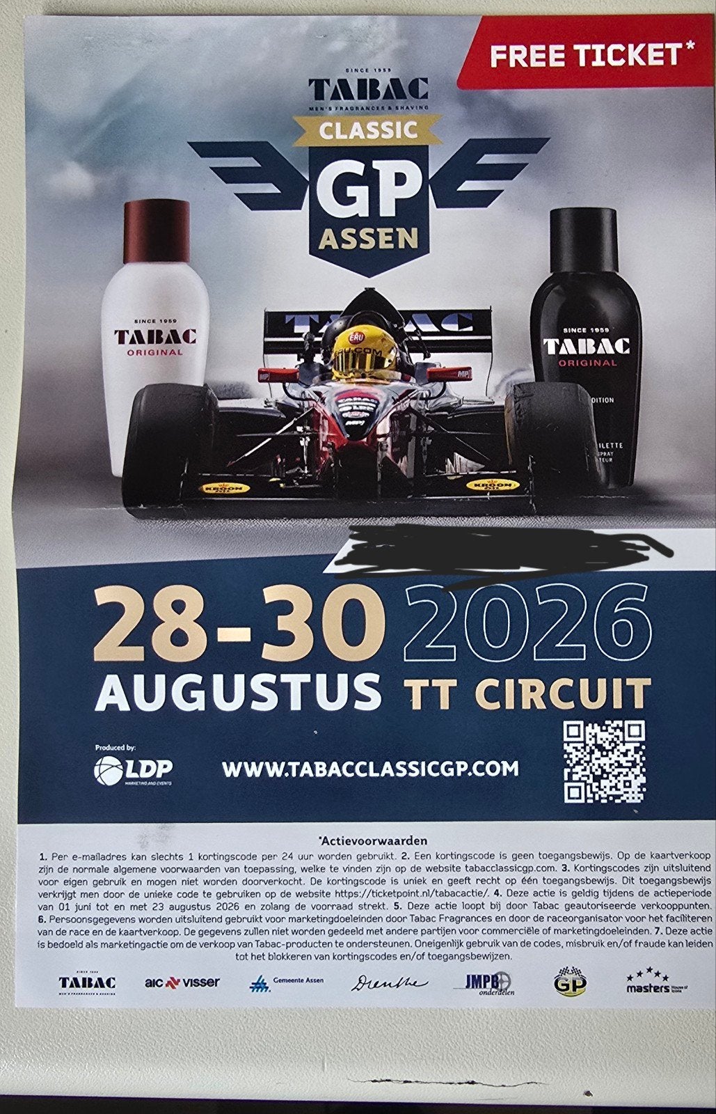 Ticket Tabac classic Assen GP, Tickets & Billets, Réductions & Chèques cadeaux, Autres types