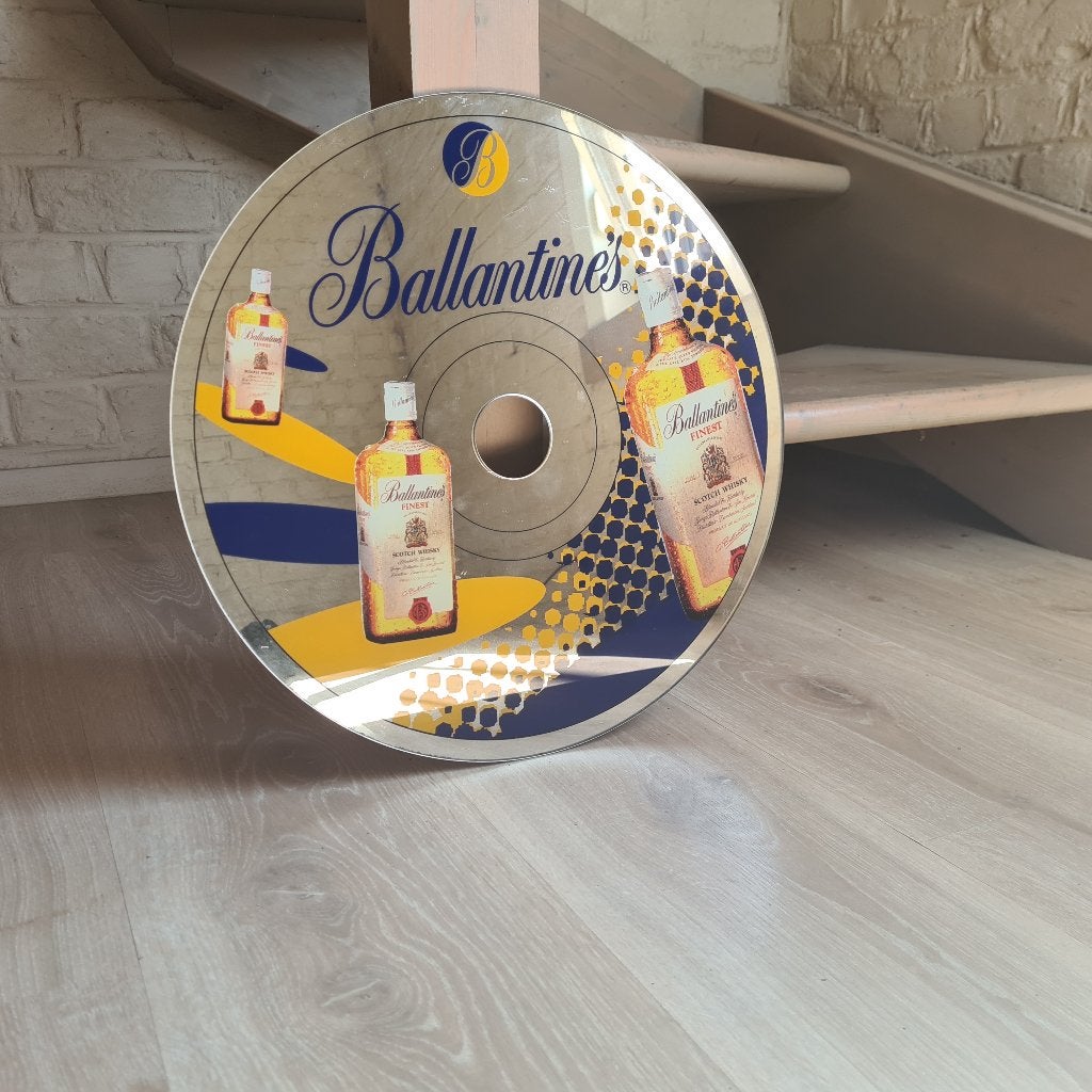 Spiegel whisky Ballantines, Ophalen of Verzenden