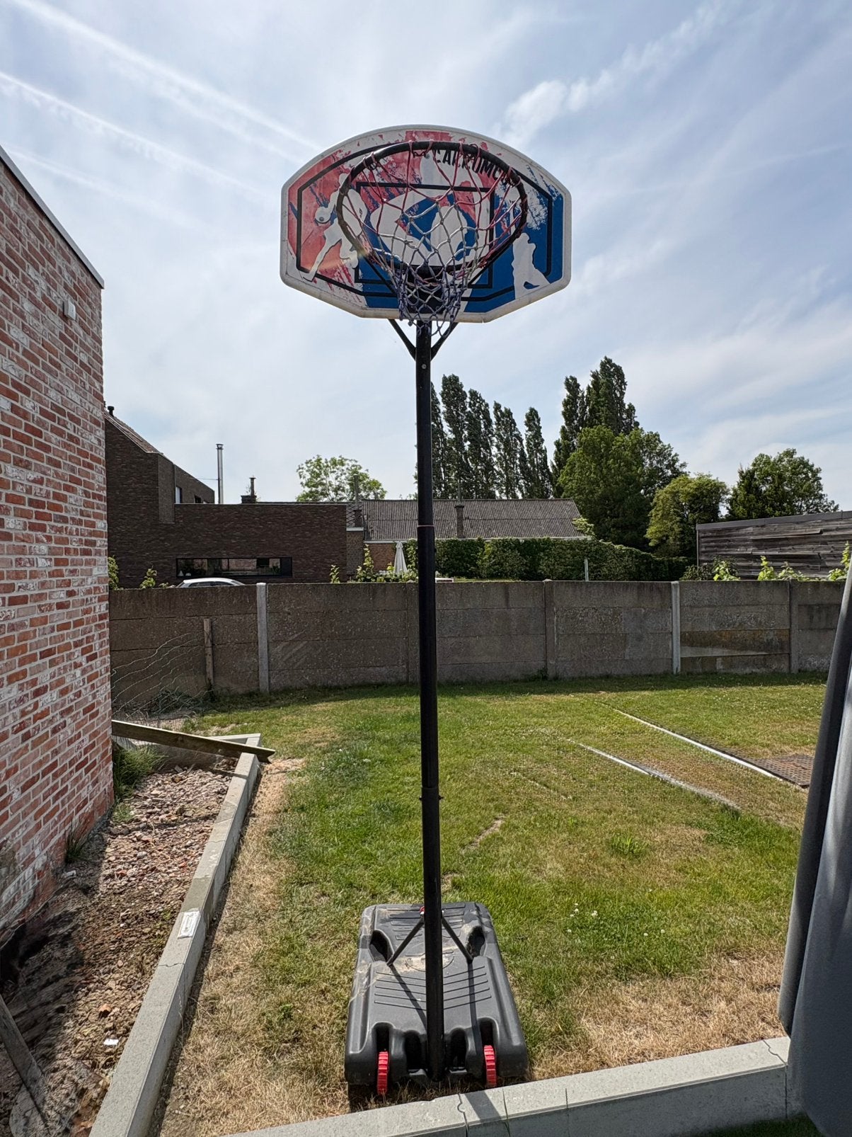 Mobiele basketbalpaal met ring, Sport en Fitness, Basketbal, Ophalen, Gebruikt