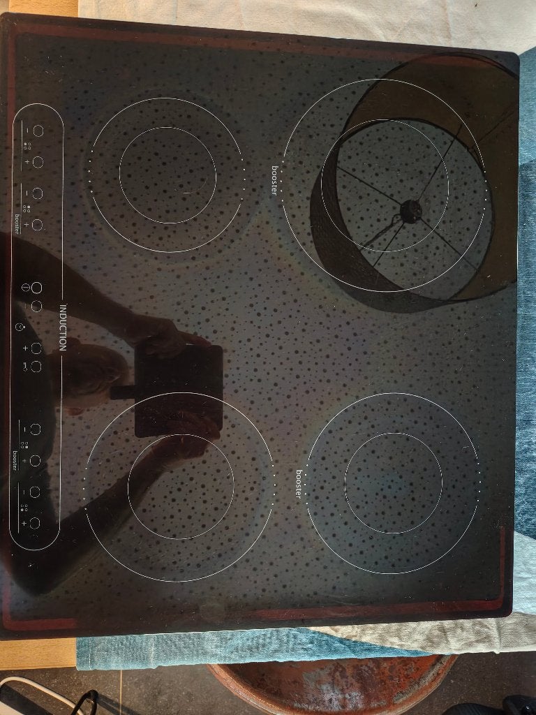 inductie kookplaat, Elektronische apparatuur, Ophalen, 4 kookzones, Zo goed als nieuw, Inbouw