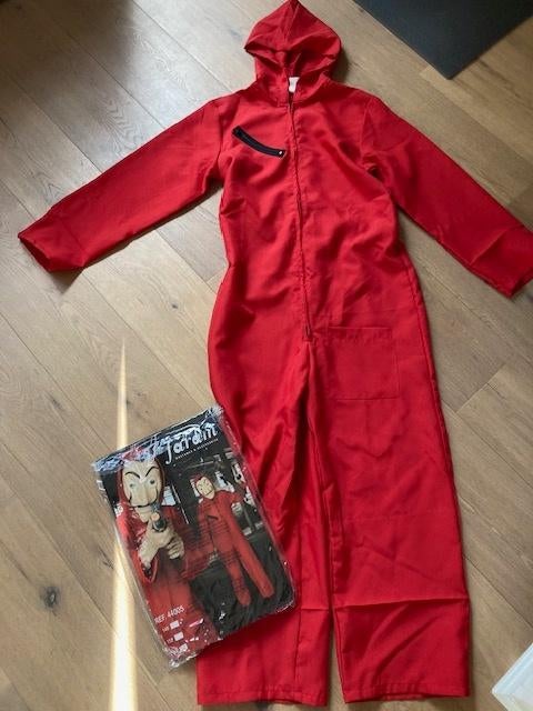 Verkleedpak La Casa De Papel maat 164 - geen masker, Ophalen of Verzenden, 158 t/m 164, Jongen of Meisje