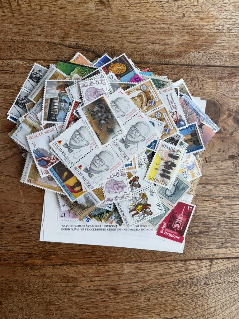 1000 timbres poste de 17 BEF, Enlèvement ou Envoi, Non oblitéré, Gomme originale, Non oblitéré