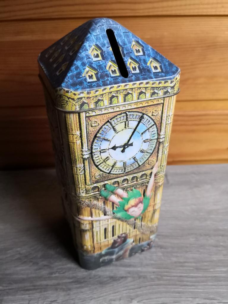 Peter pan blikken spaarpot - Churchill's money box, Ophalen