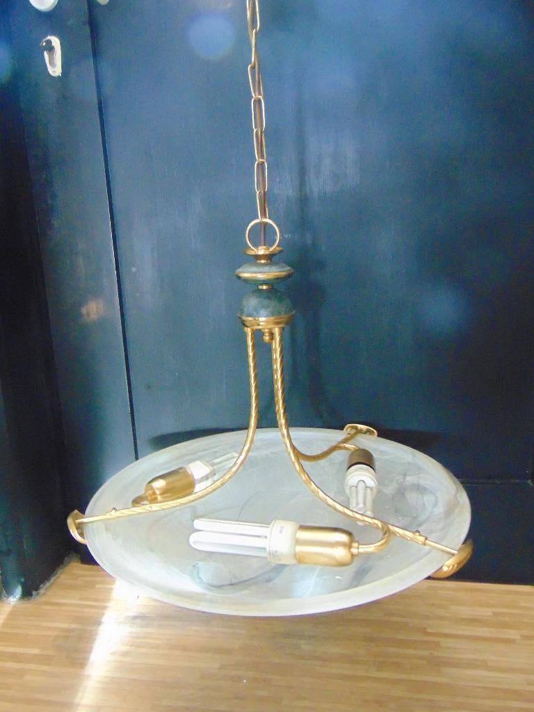 Hang Luster Années 90, Enlèvement, Comme neuf, Verre, 75 cm ou plus