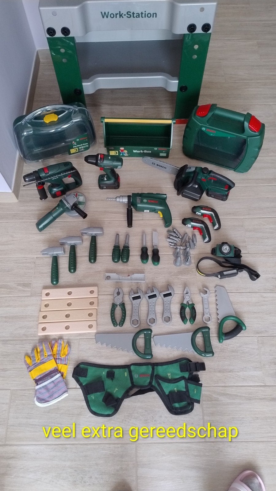 werkbank Bosch met veel extra gereedschap, Ophalen