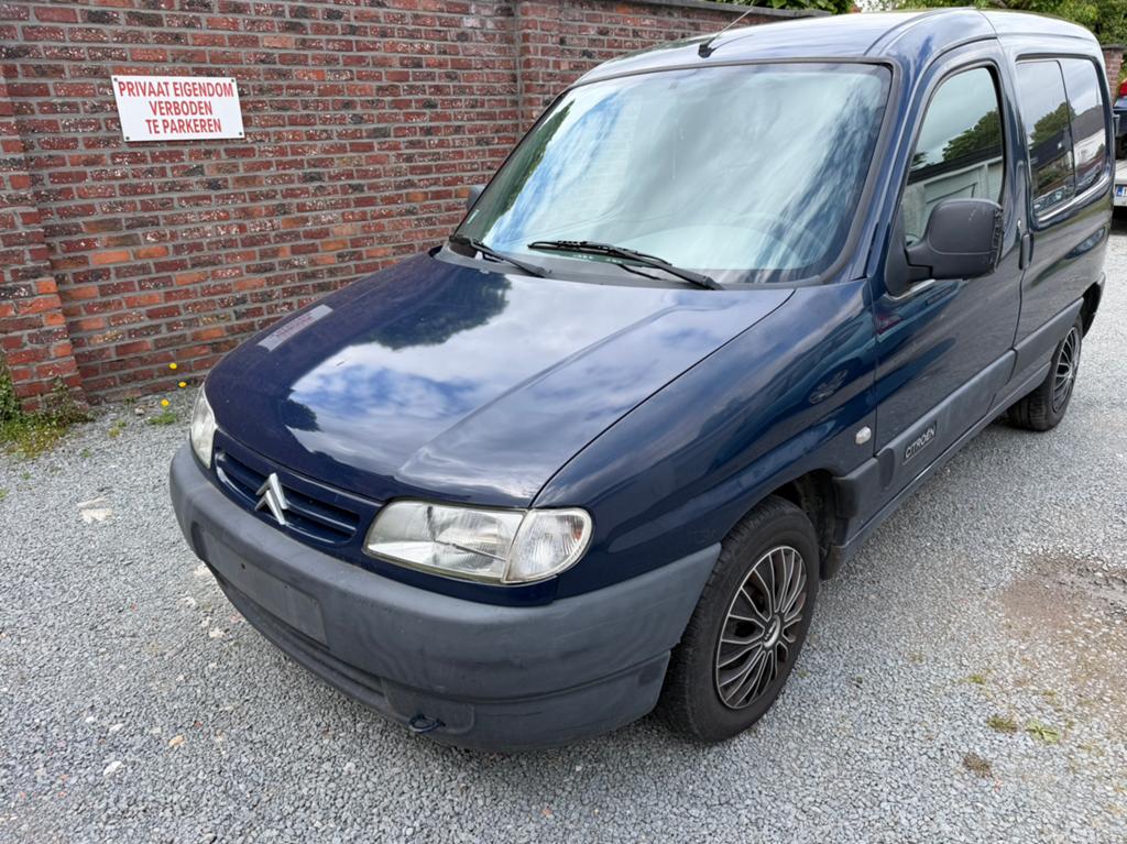 Peugeot partner 1.9 diesel 51 Kw,Bj 2002,Lichte vracht,2 Zit, Auto's, Voorwielaandrijving, 4 deurs, Stof, Blauw