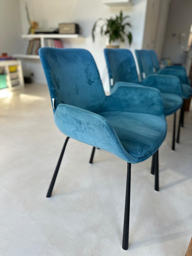 Set eetkamerstoelen (4 of 8), Huis en Inrichting, Ophalen, Gebruikt, Overige kleuren, Scandinavisch