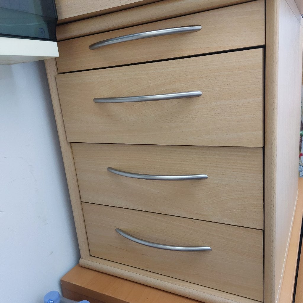 2 Caissons de bureau en bois, Enlèvement, Comme neuf