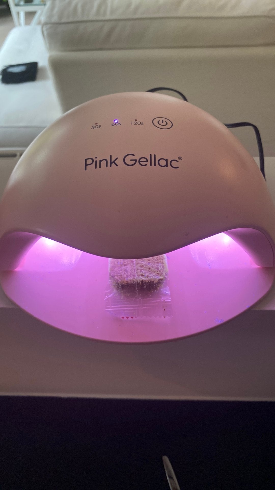 Pink gellac nageldroger ledlamp roze, Ophalen of Verzenden, Zo goed als nieuw