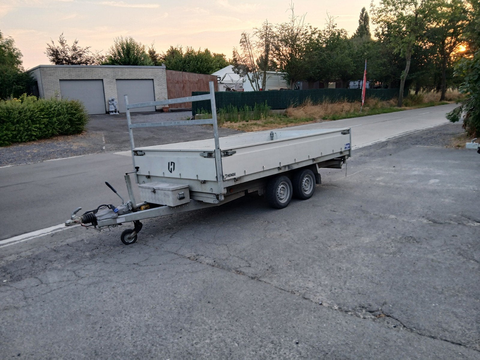 henra kipper 3.5 ton 3m50x1m85, Auto diversen, Aanhangers en Bagagewagens, Ophalen
