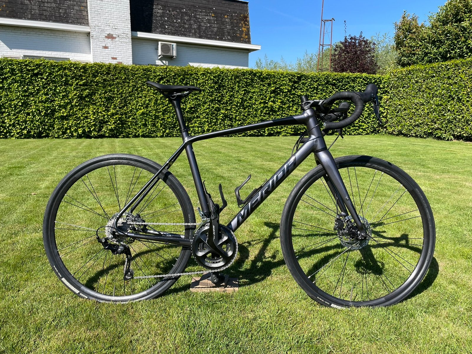 Merida gravelfiets M/L, Ophalen, Zo goed als nieuw, Carbon