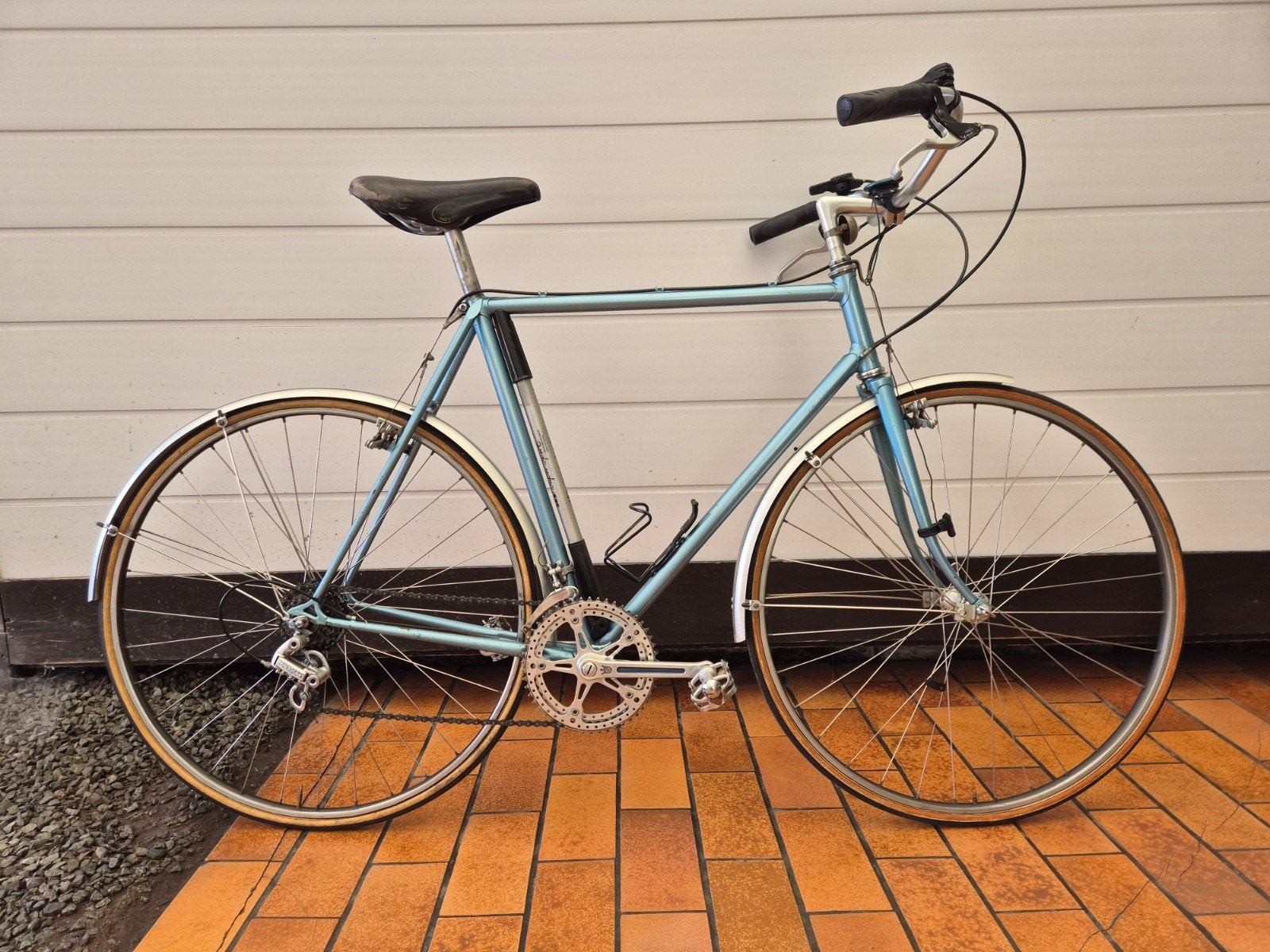 Retro sportieve fiets op basis van koersfiets, Fietsen en Brommers, 28 inch, Gebruikt, 53 tot 57 cm, Ophalen