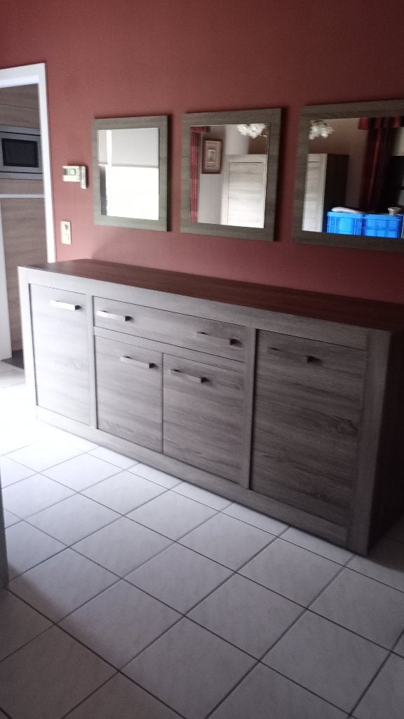 Lage kast met spiegels, Moins de 100 cm, Landelijk, Enlèvement, Utilisé