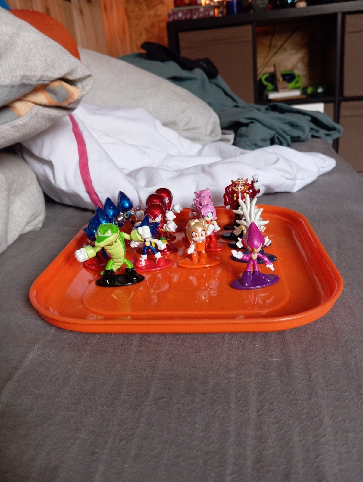 metalen sonic poppetjes, Kinderen en Baby's, Ophalen, Zo goed als nieuw
