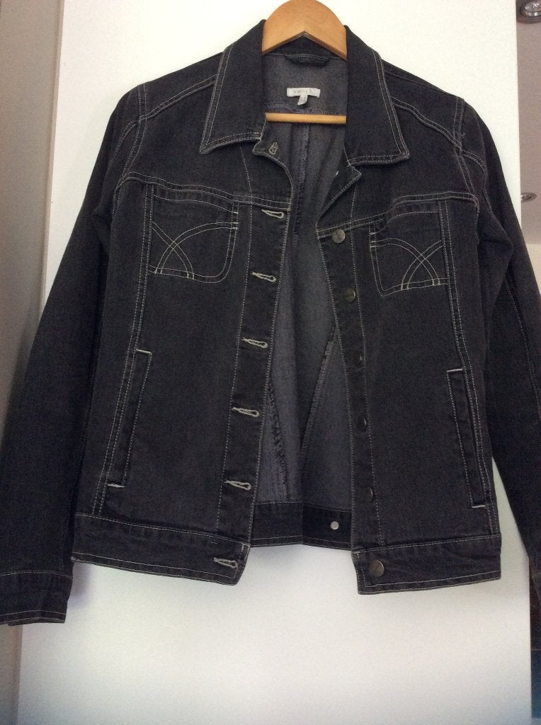 Jeans vest dames, Ophalen of Verzenden, Gedragen, Maat 38/40 (M), Zwart