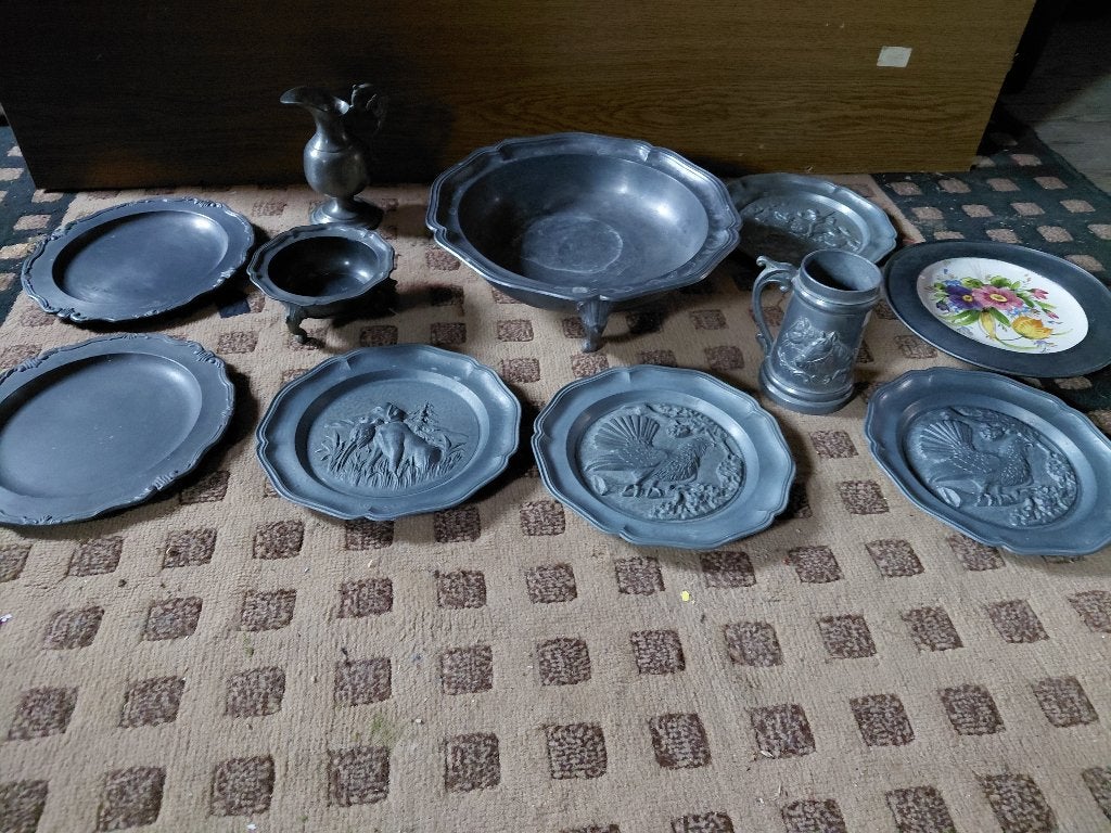 grand lot d'objets en étain, Antiquités & Art, Enlèvement ou Envoi