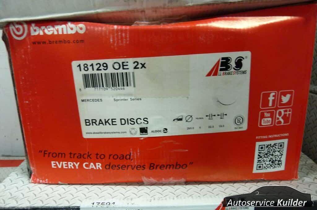 Remschijven voorzijde Mercedes Sprinter 2002-2006 Nieuw Brem, Neuf, -, -, Enlèvement ou Envoi