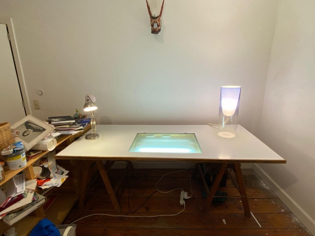 Table lumineuse pour animateurs/photographes, Maison & Meubles, 202 cm, Autres types, 94 cm, Électrique