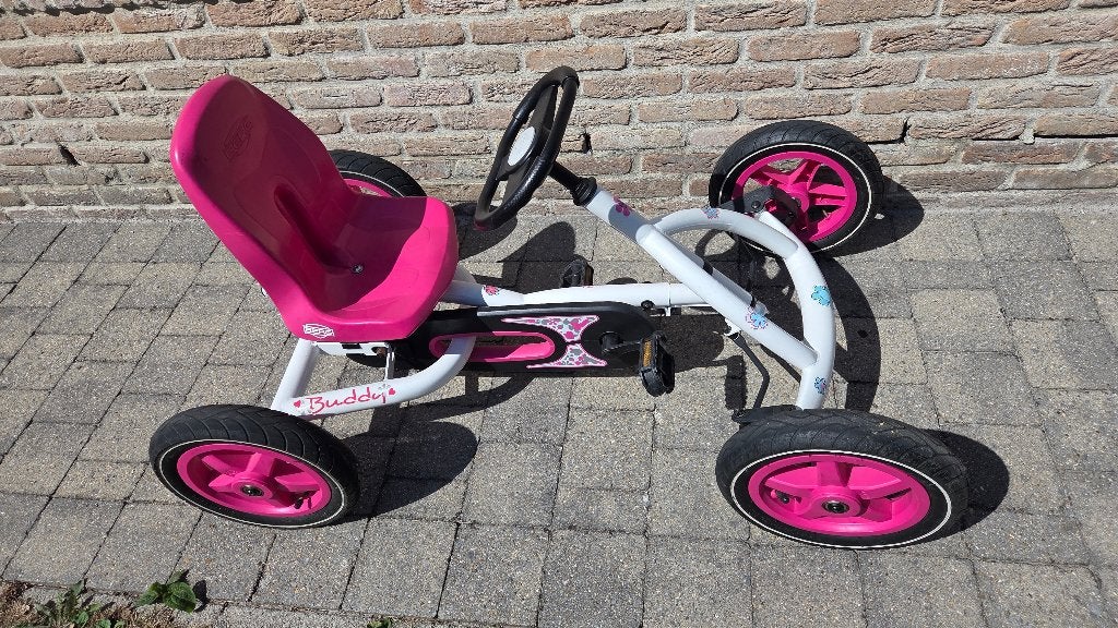 Gocart Berg Buddy wit roze skelter, Enlèvement, Utilisé, Berg