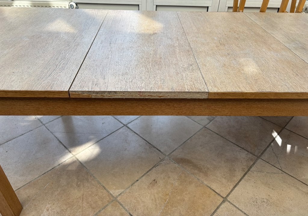8 chaises, Maison & Meubles, Tables | Tables à manger, Enlèvement, Utilisé, 50 à 100 cm, Chêne
