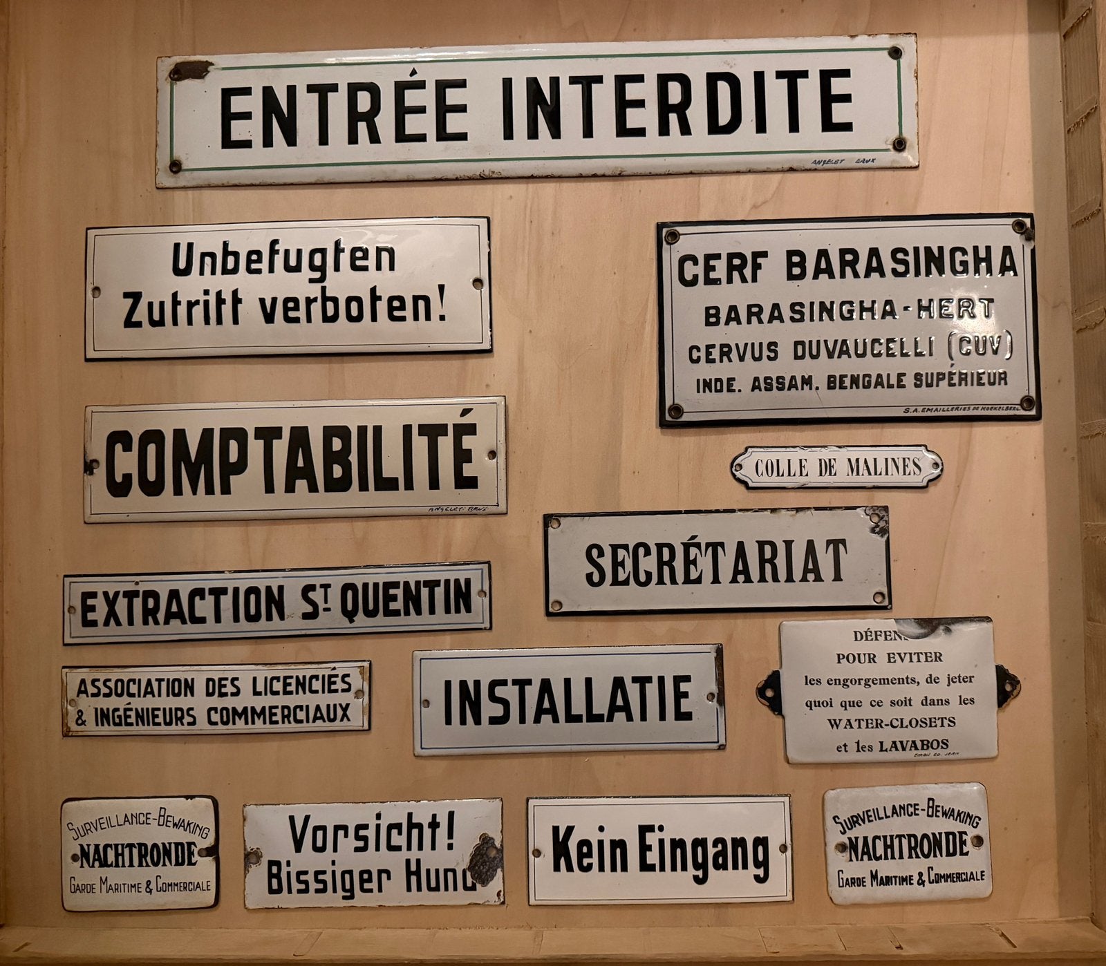 Plaque émaillée, Enlèvement ou Envoi, Utilisé
