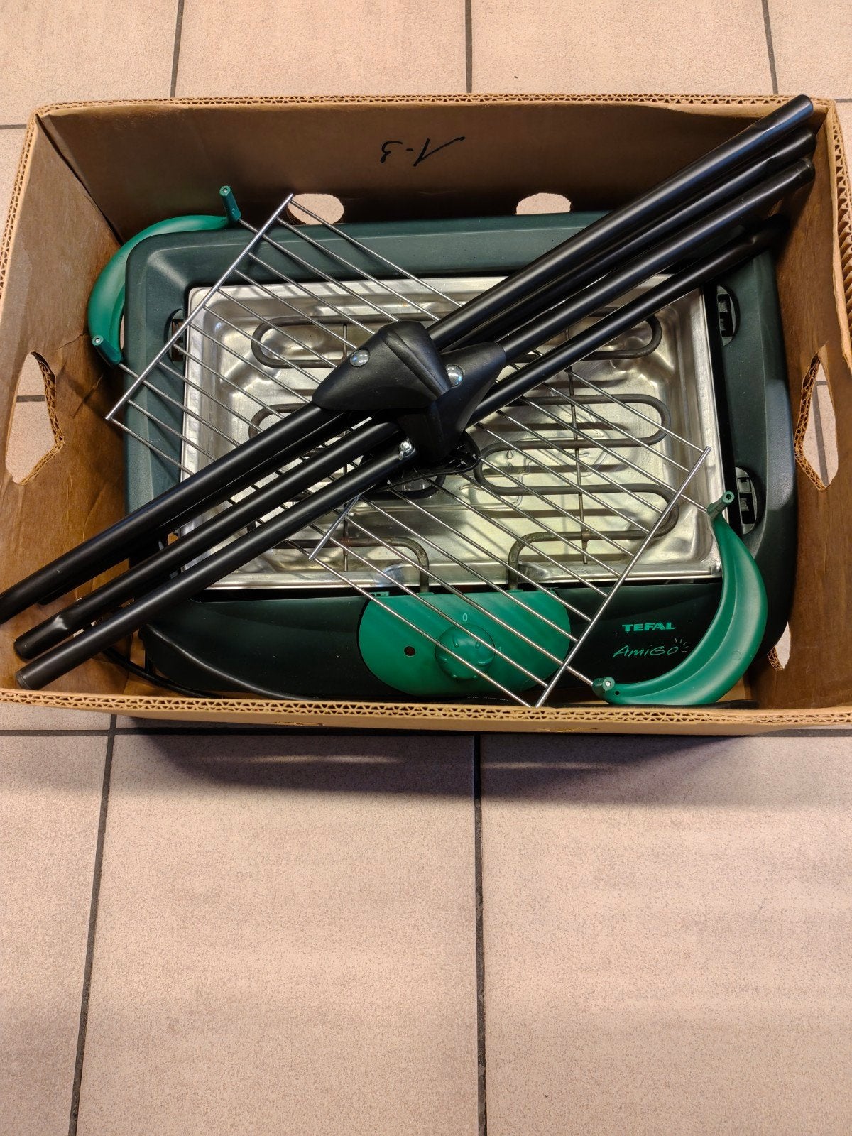 een electrische BBQ, Elektronische apparatuur, Grillplaten, Ophalen