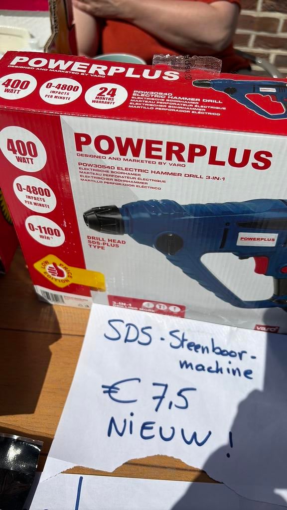SDS boormachine, Doe-het-zelf en Bouw, Ophalen, Boor- en/of Breekhamer, Nieuw, Klopboormechanisme