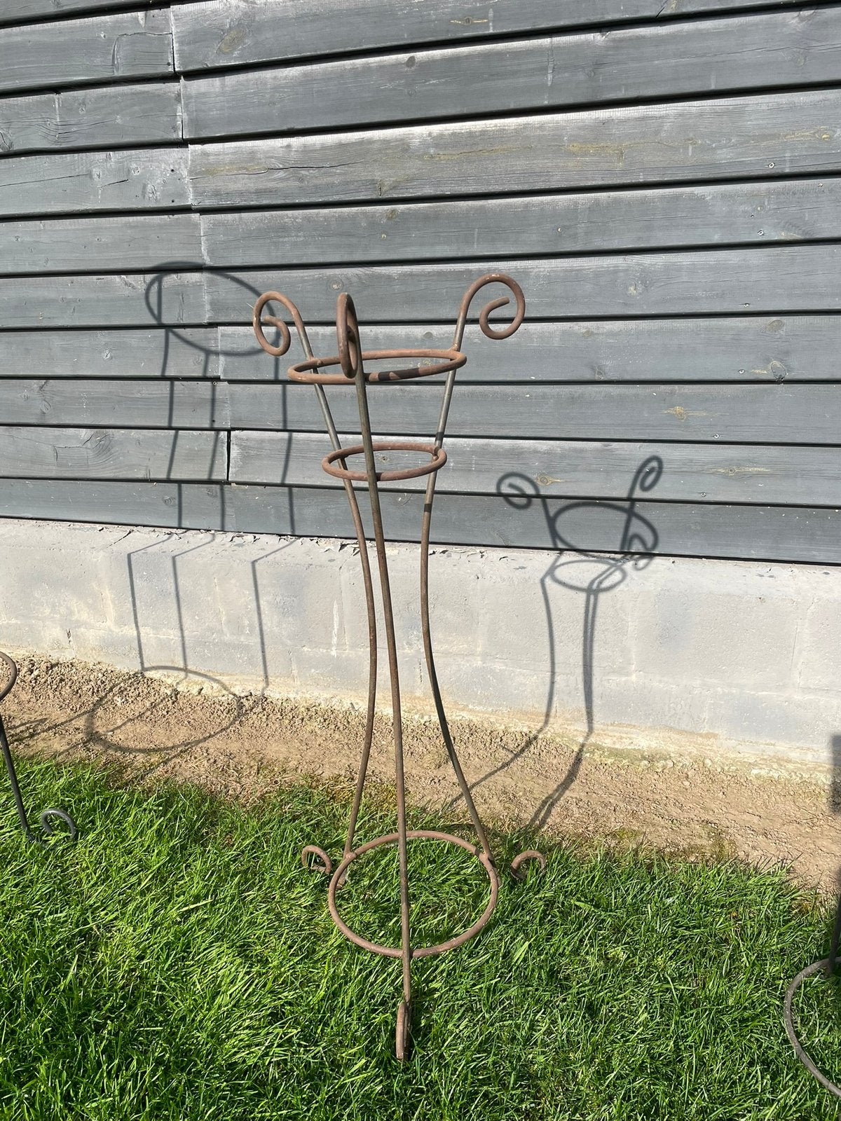 1 metalen plantenstaander 95 cm hoog, Ophalen, Gebruikt, Metaal