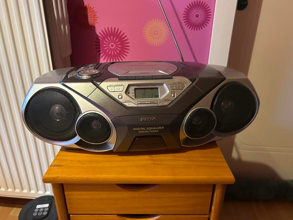 Radio cd, cassette Philips, Audio, Tv en Foto, Radio's, Ophalen, Zo goed als nieuw, Radio