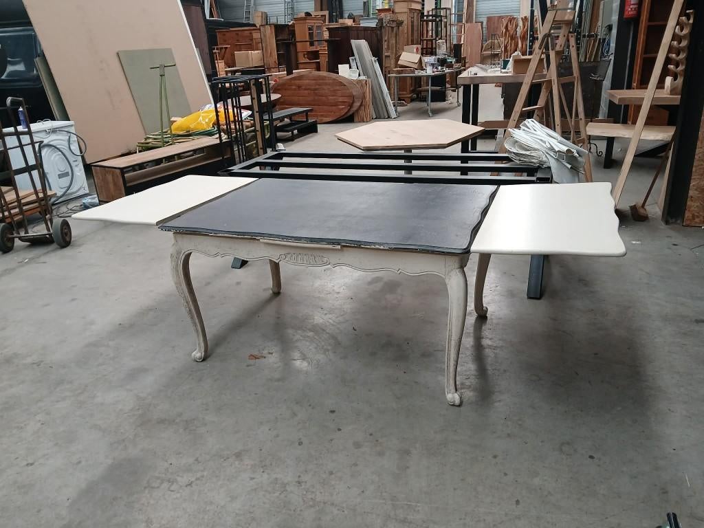 Louis XV  stijl eettafel met uittrekbladen, 150 à 200 cm, Cinq personnes ou plus, Pin, 100 à 150 cm