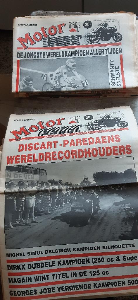 14x krant motor MCT gazet 1989 nrs 14 tem 27, Ophalen of Verzenden, Zo goed als nieuw, Motoren