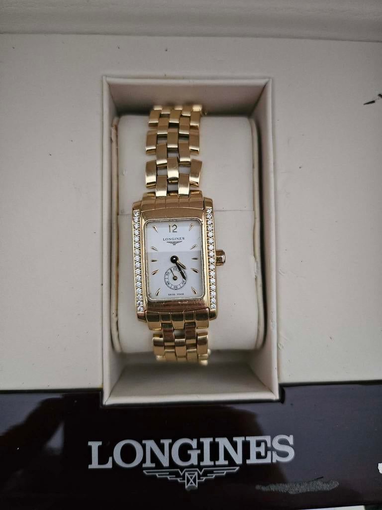 18 karaat gouden Longines Horloge, Gebruikt, Polshorloge, Goud, Goud