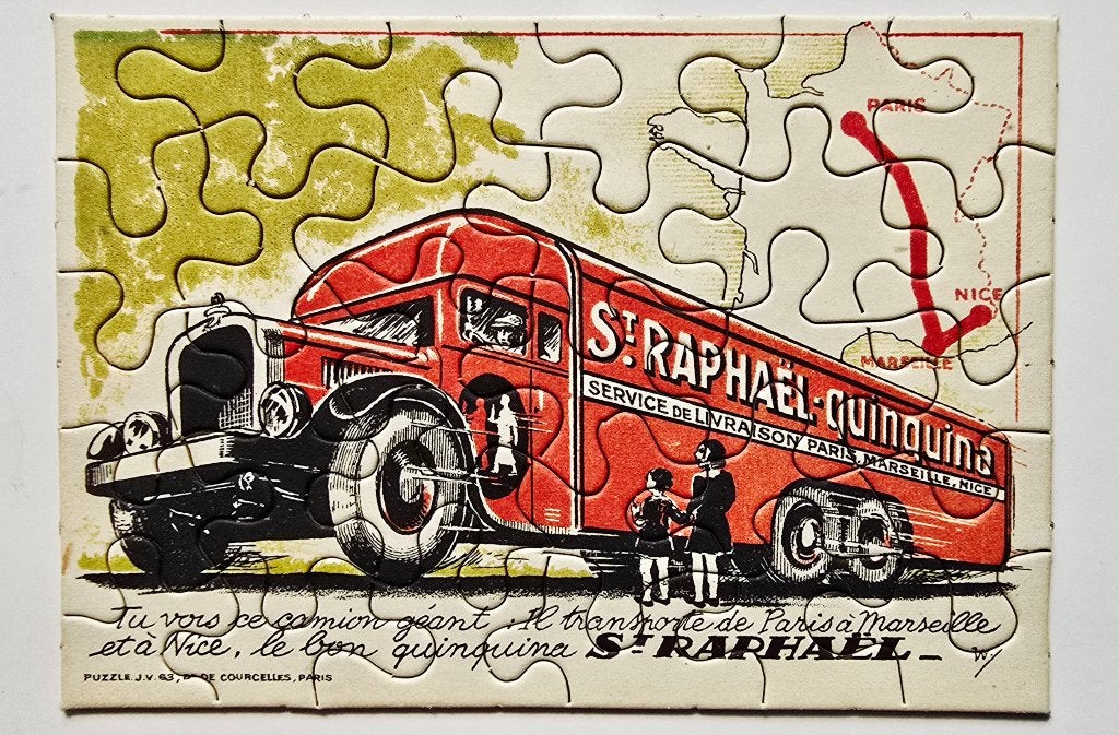 St RAPHAËL – Puzzle Publicitaire – Adv.Jig-Saw – Camion n12, Enlèvement ou Envoi, Utilisé, Panneau publicitaire